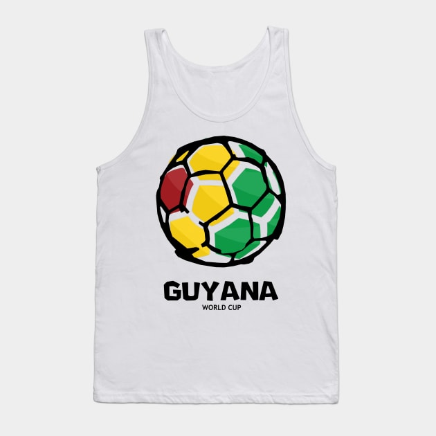 Guyana Football Country Flag Tank Top by KewaleeTee